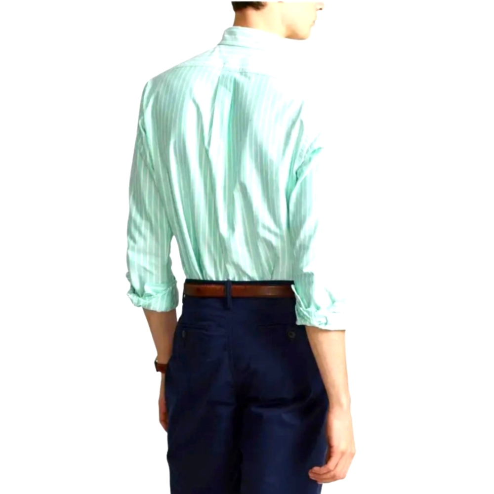 Stafford mens dress shirt size 16 1/2 seafoam green